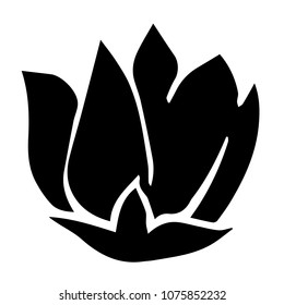 Vector Illustration Flat Line Icon, Sign, Symbol of Flower Collection. Graphic Design Abstract Art, Elements, Isolated, Outline, Silhouette, Logo, Object, for Poster and Print.