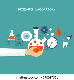 Vector illustration. Flat medical background. Health care,first aid, research,cardiology. Medicine,study. Chemical engineering,pharmacy.