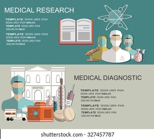 Vector illustration. Flat medical concept background. Healthcare and health protection. Clinical laboratory. First aid and diagnostic. 