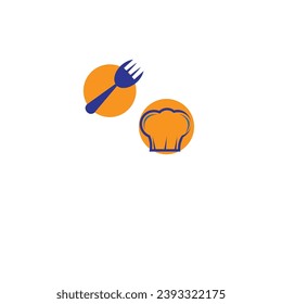 vector illustration or flat or minimalist restaurant logo