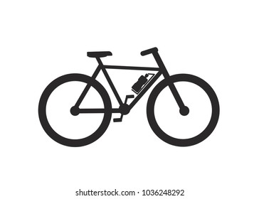 
Vector illustration - Flat mountain bike icon. 