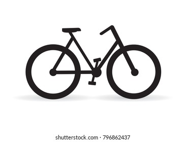 
Vector illustration - Flat mountain bike icon. 