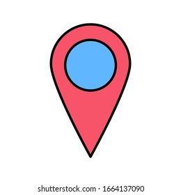 vector illustration flat navigator design