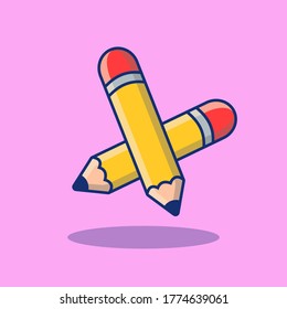 Vector Illustration Flat Pencil Icon