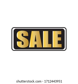 Vector illustration of a flat sales sign
