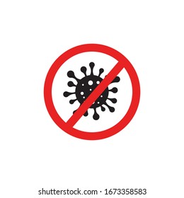 Vector illustration in flat simple style with characters - stop coronavirus concept, covid-19. abstract illustration for infographics and banners