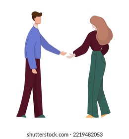 Ilustración vectorial, estilo plano, hombres de negocios discuten redes sociales, noticias, redes sociales, chats. La gente habla. Mujeres y hombres. Concepto de conversación