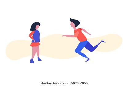 Vector illustration in a flat style of different activities people