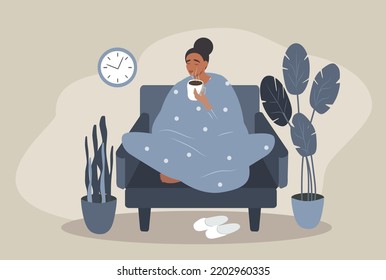 612 Person Wrapped Blanket Stock Vectors, Images & Vector Art ...