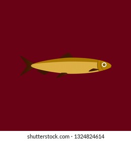 Vector illustration in flat style herring