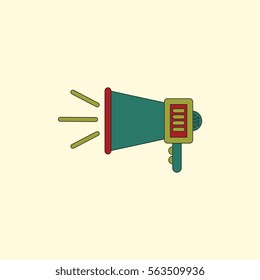 Vector illustration in flat style Loudspeaker