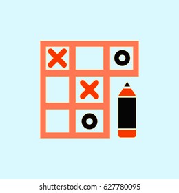 Vector illustration in flat style tic tac toe