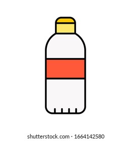 vector illustration flat water bottle design