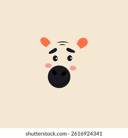 Vector illustration of a flat-style zebra character with a safari-themed background and seamless zebra pattern, great for prints.
