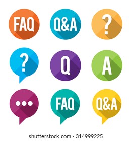 Vector Illustration Flatstyled Frequently Asked Question: เวกเตอร์สต็อก ...