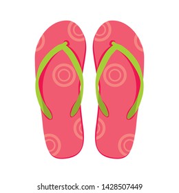 Vector Illustration Flip Flops Stock Vector (Royalty Free) 1428507452