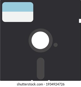 Vector Illustration Of Floppy 5.25.