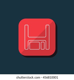 Vector illustration of floppy disk icon