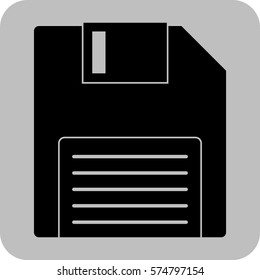 Vector Illustration of Floppy Icon
