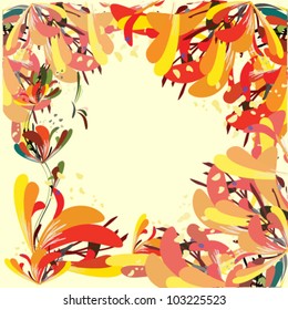 vector illustration of  floral background