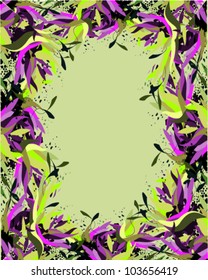 vector illustration of  floral background