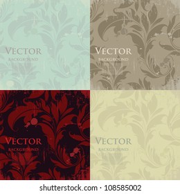 Vector illustration of floral background