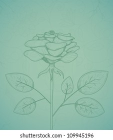 Ilustración vectorial del fondo floral