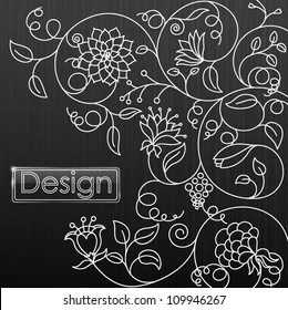 Vector illustration of floral background