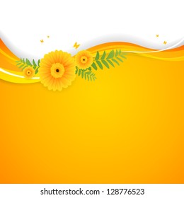 Vector Illustration of a Floral Background
