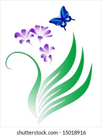 ilustración vectorial del fondo floral