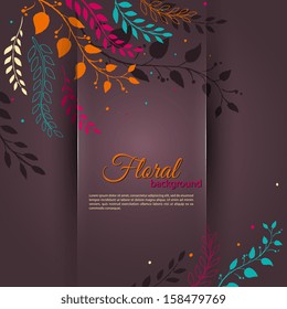 Vector illustration of floral background