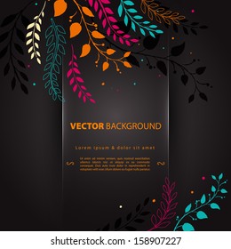 Vector illustration of floral background