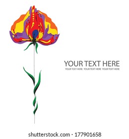 Vector illustration of a floral background 