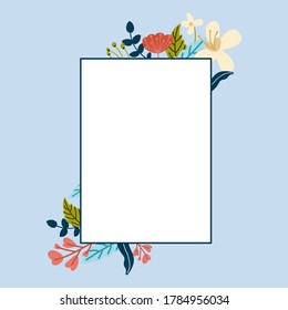 vector illustration of a floral background