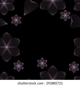 Vector illustration of a floral background