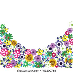 vector illustration of floral background
