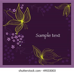 Vector illustration of floral background
