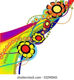 vector illustration of floral background