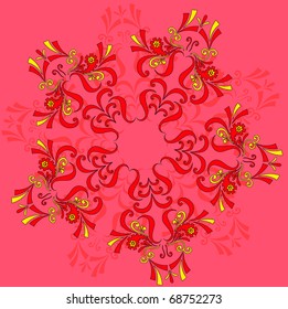 Vector illustration. Floral background.