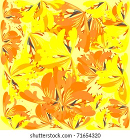 vector illustration of floral background