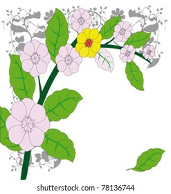 Vektorgrafik von floralem Hintergrund