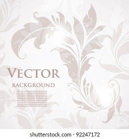 Vector illustration of floral background