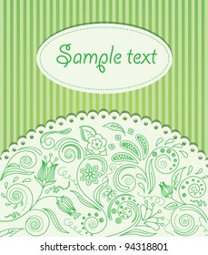 Vector illustration of floral background