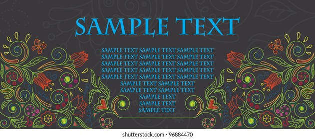 Vector illustration of floral background
