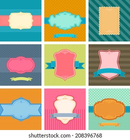 vector illustration of floral background and banner