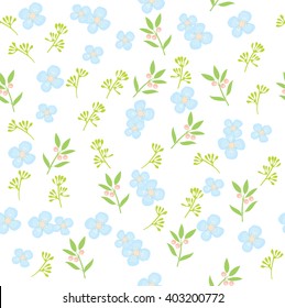 vector illustration of floral background seamless