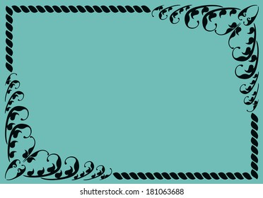 Vector illustration. Floral background for text 