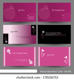 Vector illustration: Floral & beauty theme graphic design element for cards & background (Part 60)