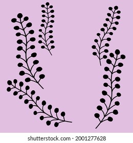 Ilustración del vector fondo del coho floral