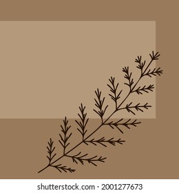 Vector illustration floral boho background